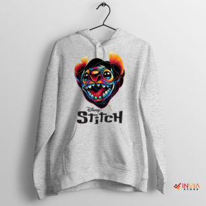 Stand Out with Stitch Colorful Friend Sport Gery Hoodie
