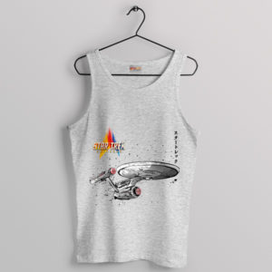 Starship Hokusai Ukiyo-e Enterprise Sport Grey Tank Top
