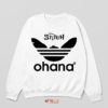 Stitch Head Stripes Ohana x Adidas Sweatshirt