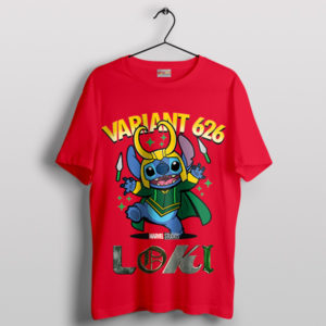 Stitch Variant Joins Multiverse Loki Red T-Shirt