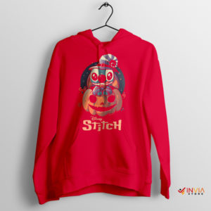Stitch's Trick-or-Treat Halloween Red Hoodie
