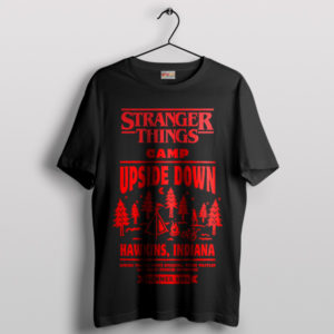 Stranger Things Camp Explore Hawkins Black T-Shirt