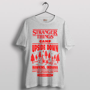 Stranger Things Camp Explore Hawkins Sport Grey T-Shirt