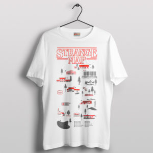 Stranger Things Maps Mystery Adventure White T-Shirt
