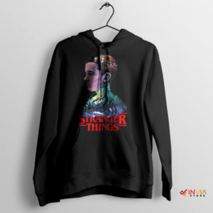 Stranger Things Star Eleven Graphic Art Black Hoodie