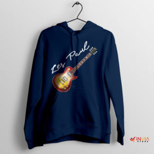 Strike a Chord with the Les Paul Guitar Navy Hoodie