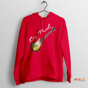 Strike a Chord with the Les Paul Guitar Red Hoodie