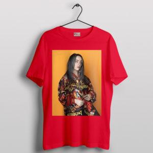 Strike a Pose Billie Eilish Style Red T-Shirt