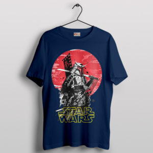 Style Power Darth Vader Samurai Navy T-Shirt
