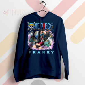 Style Revolution Franky One Piece Navy Hoodie