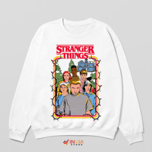 Style with Our Stranger Things Holiday White Sweatshirt
