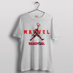 Super Style Deadpool Marvel Jesus Sport Grey T-Shirt