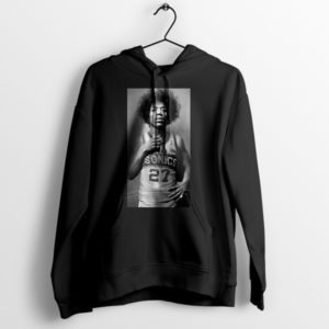 SuperSonics Spirit Hendrix 27 Vintage Black Hoodie