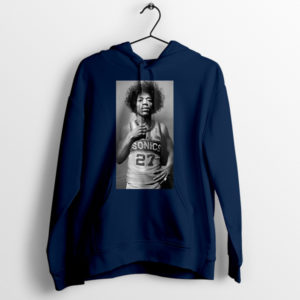SuperSonics Spirit Hendrix 27 Vintage Navy Hoodie