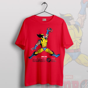 Superhero X-Men Air Mutant Wolverine Red T-Shirt