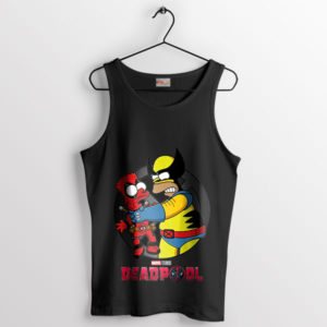 Superheroes Bartpool and WolvHomer Black Tank Top