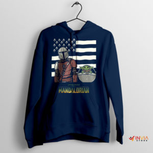 Swagger Mando and Grogu Style Stankonia Navy Hoodie
