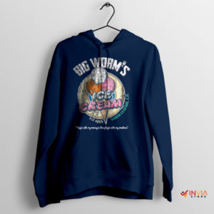 Sweet Memories Big Worm's Ice Cream Navy Hoodie