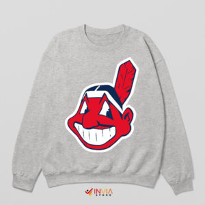 Symbol of Cleveland Indians History Sport Grey Sweatshirt