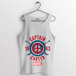 Symbol of Strength Captain Carter Sport Grey Tank Top