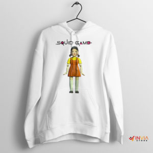 Symbol of Survival Young-hee Squid Game White Hoodie