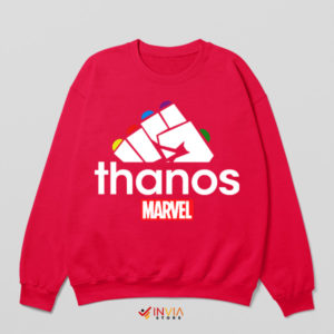 Thanos-inspired Adidas Symbol Art Red Sweatshirt