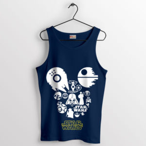 The Empire's Mascot Mickey Star Wars Navy Tank Top