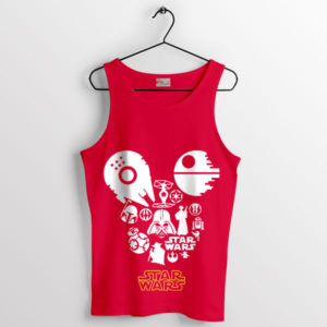The Empire's Mascot Mickey Star Wars Red Tank Top