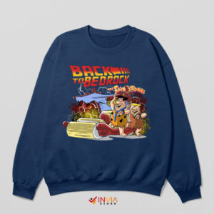 The Flintstones Meet Back to the Future Navy Sweatshirt