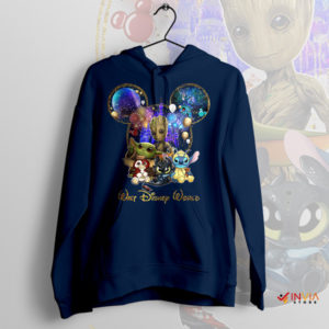 The Force Meets Magic Baby Yoda Disney Navy Hoodie