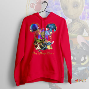 The Force Meets Magic Baby Yoda Disney Red Hoodie