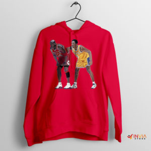 The GOAT Debate Kobe and Jordan Red Hoodie