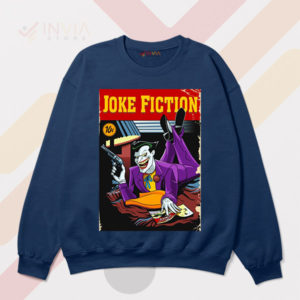 The Joker Comic In Poster Pulp Fiction Navy Sweatshirt