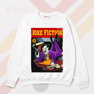 The Joker Comic In Poster Pulp Fiction White Sweatshirt
