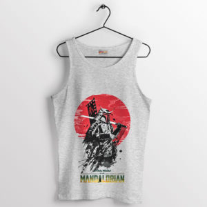 The Mandalorian Blade Samurai Art Sport Grey Tank Top