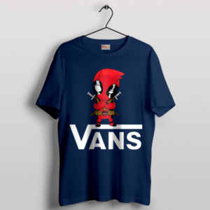 The Marvel Universe Deadpool Vans Navy T-Shirt