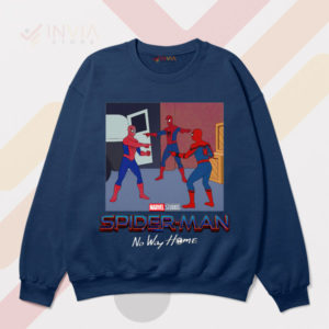 The Multiverse Meme Three Spiders Navy Sweatshirt