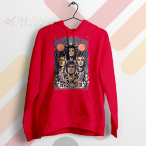 The Peaceful Dark Side Pink Floyd Anthem Red Hoodie