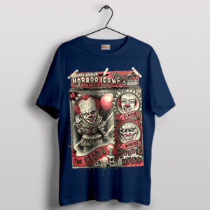 The Ultimate Horror Icons Clown Movie Navy T-Shirt