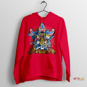 The World of The Splat Suicide Squad Red Hoodie