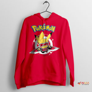 Thunderbolt Avenger Falcon Pikachu Red Hoodie
