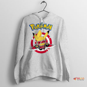 Thunderbolt Avenger Falcon Pikachu Sport Grey Hoodie