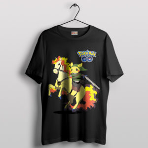 Thunderbolt Ride Pikachu Zelda Black T-Shirt
