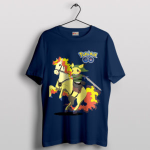 Thunderbolt Ride Pikachu Zelda Navy T-Shirt