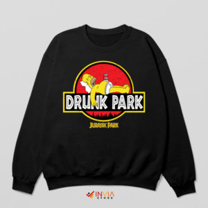Time in Jurassic Homer Drunk Park Sweatshirt