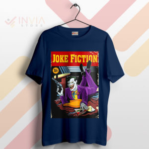 Timeless Classic Pulp Fiction Joker Comic Navy T-Shirt