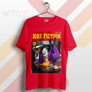 Timeless Classic Pulp Fiction Joker Comic Red T-Shirt