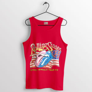 Timeless Steel Wheels Tour '89 Red Tank Top