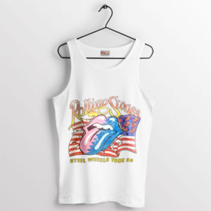 Timeless Steel Wheels Tour '89 White Tank Top