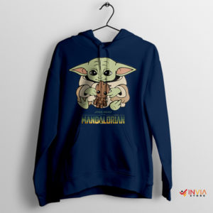 Tiny Galaxy Guardians Grogu With Groot Navy Hoodie